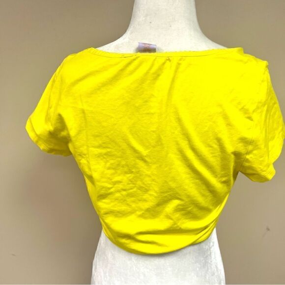 COPY - Savage Fenty bright yellow cropped top. Sz L - Picture 4 of 6